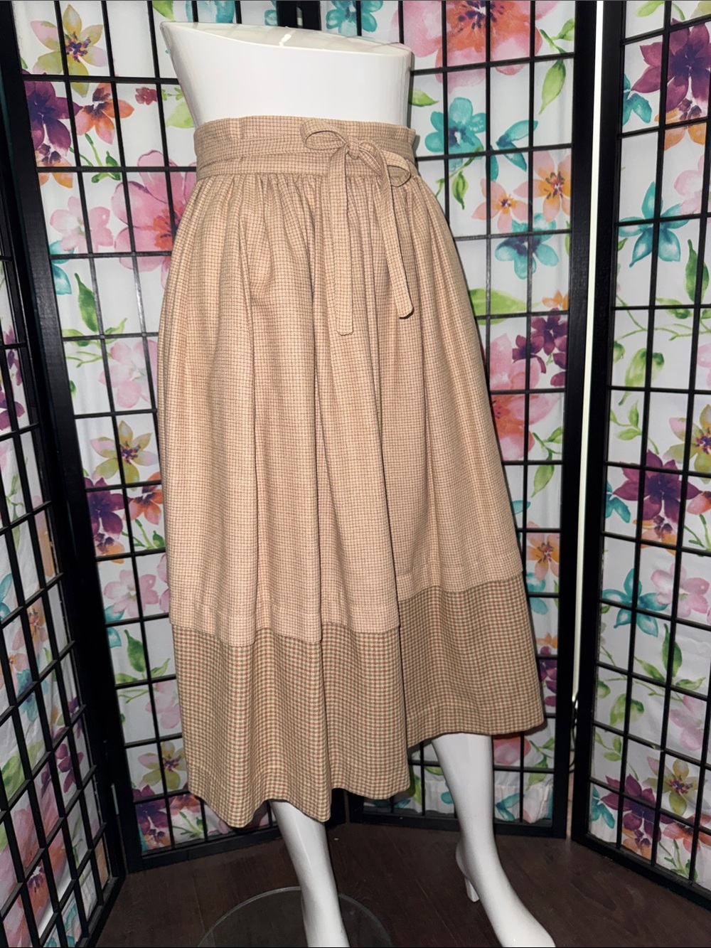 Vintage Bilboquet Tiered Midi Skirt - Picture 14 of 14